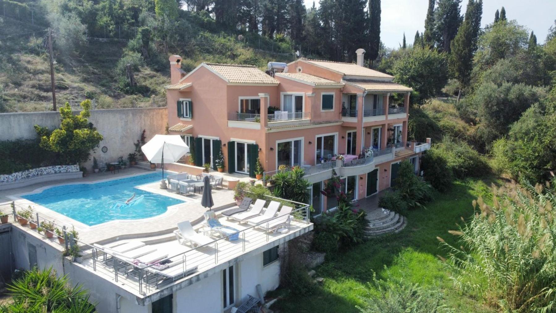 Casa T With Amazing Views In Corfu Villa Kontokali Buitenkant foto